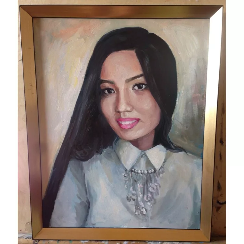 Картины,  Портреты маслом на заказ в Алматы 2