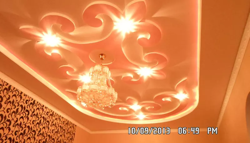 монтаж подвесных гипсокартонных потолков, установка гипсокартонных пер 5