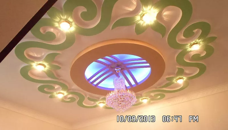 монтаж подвесных гипсокартонных потолков, установка гипсокартонных пер 6