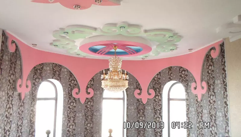 монтаж подвесных гипсокартонных потолков, установка гипсокартонных пер 7