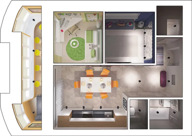 Первое место на конкурсе в рамках выставки «Interioroom» - проект «Лич