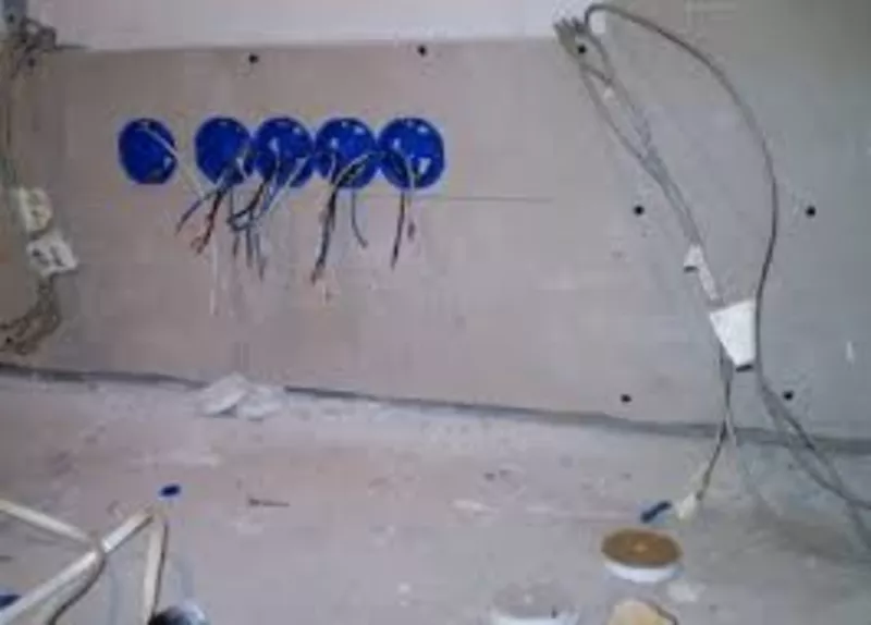 Услуги электрика в Алматы.Полная и частичная замена электропроводки. 5