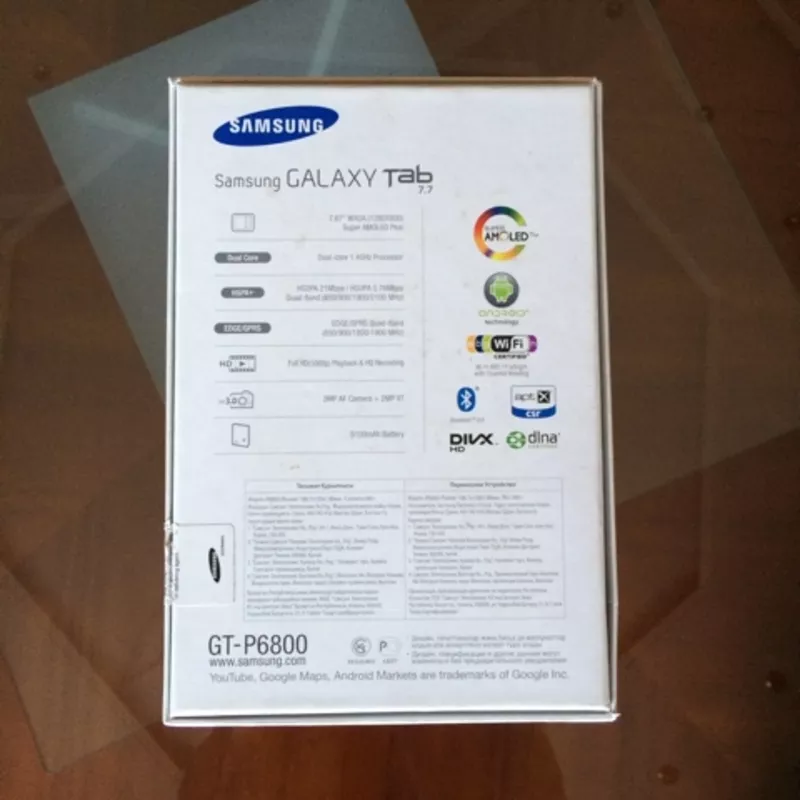 Продам планшет с функцией телефона Samsung Galaxy 7.7 GT P6800  6