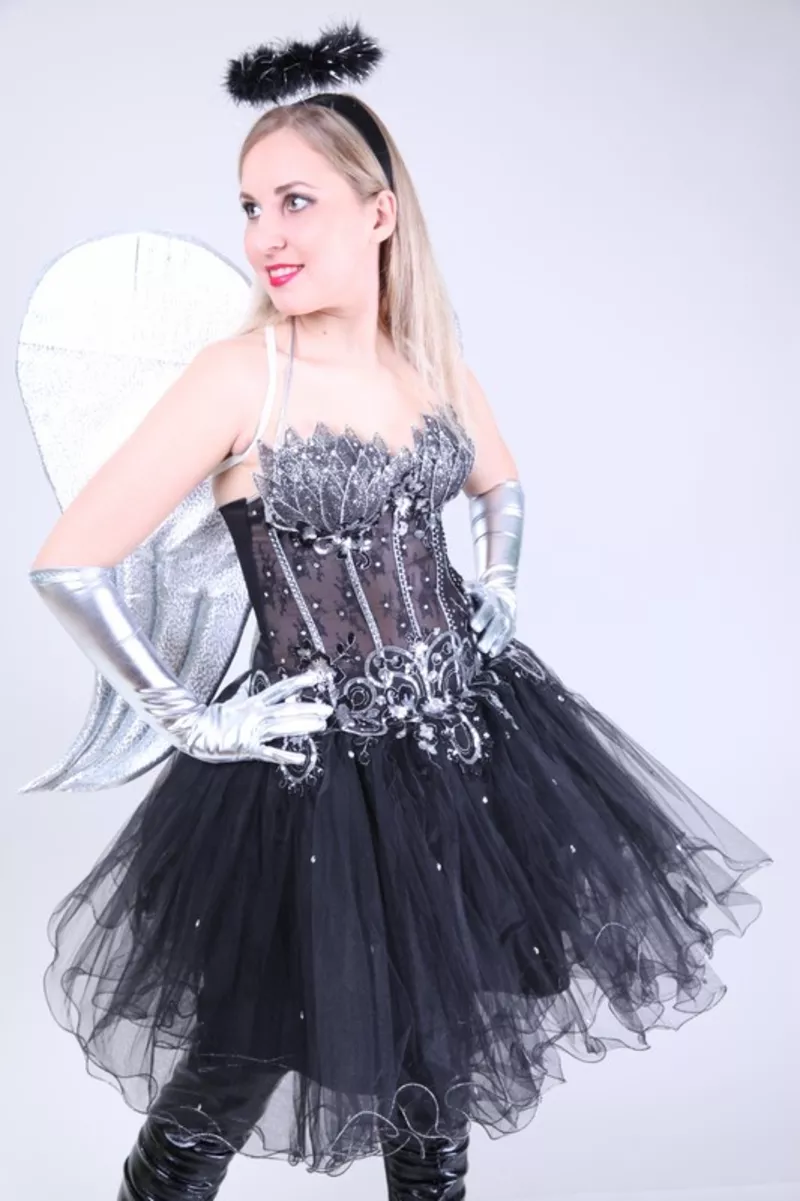 Прокат карнавального костюма Черного Ангела в Алматы 3