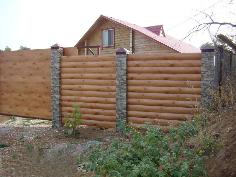 Деревянный забор (изготовление и монтаж) в Алматы