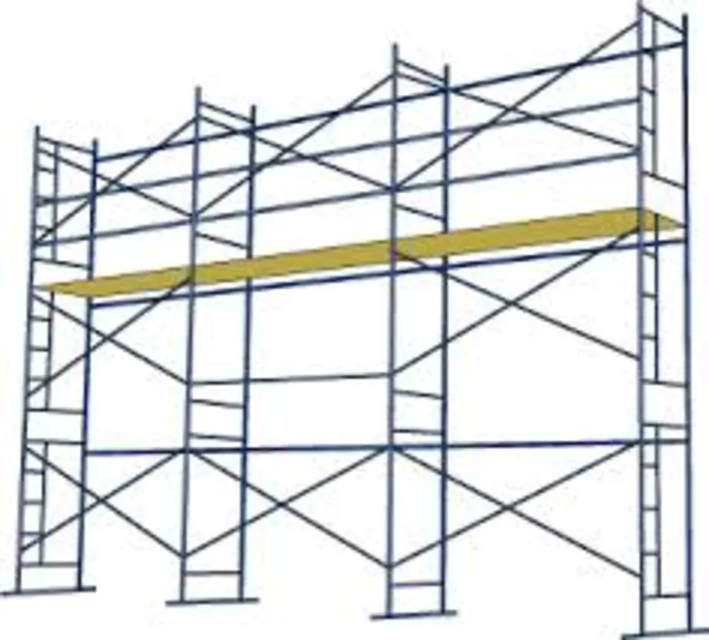Аренда строительных лесов и телескопических стоек.