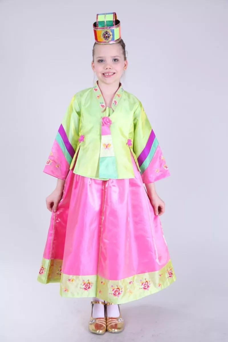 Детский национальный корейский костюм “ханбок” на продажу в Алматы 3