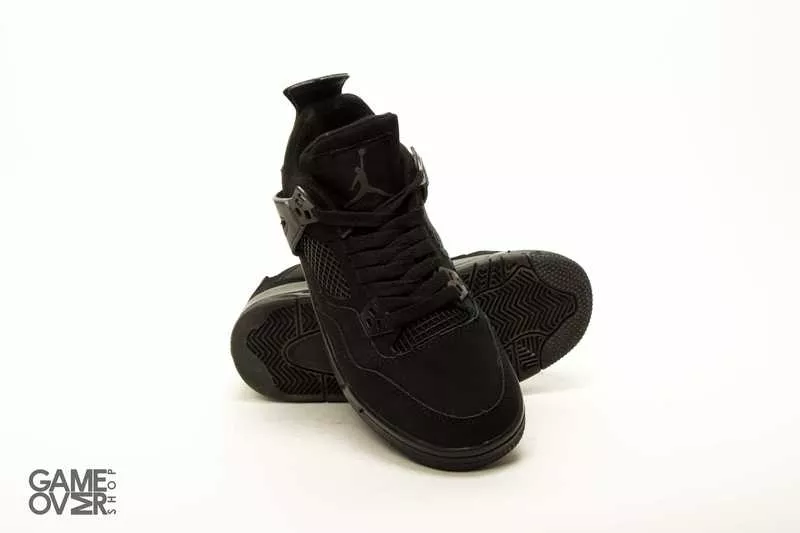 Nike Air Jordan Retro 4 Black 5