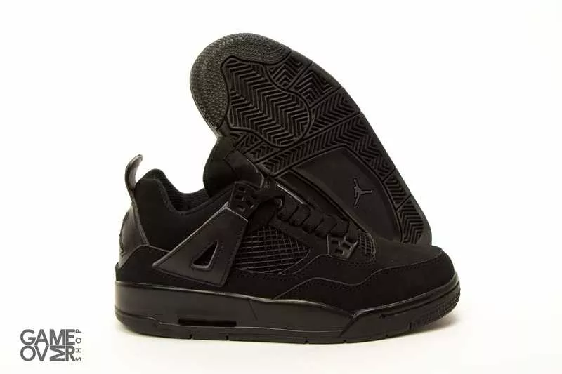 Nike Air Jordan Retro 4 Black 6