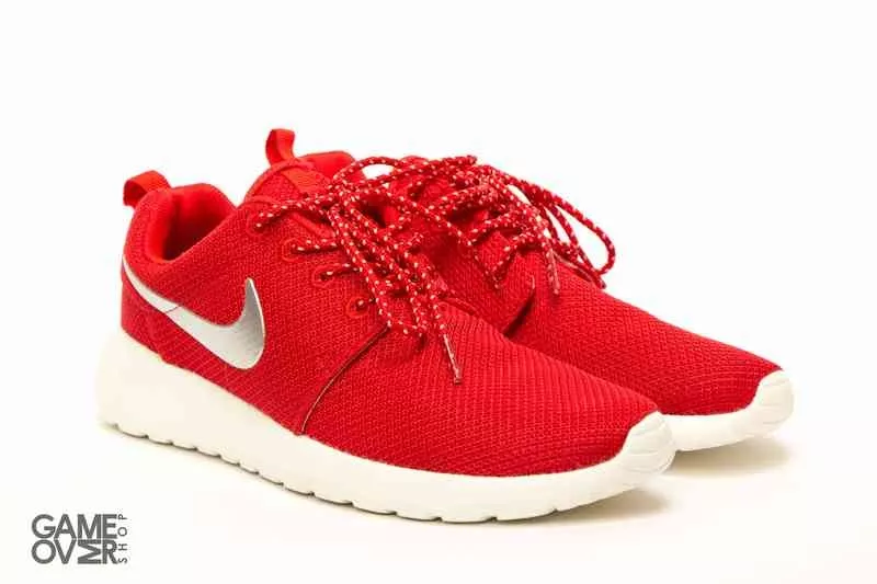 Nike Roshe Run Red/Silver Icon/White Sole 4