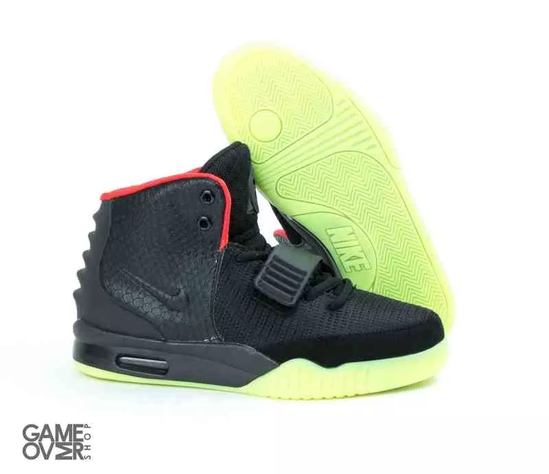 Nike Air Yeezy 2 Black/Pink 5