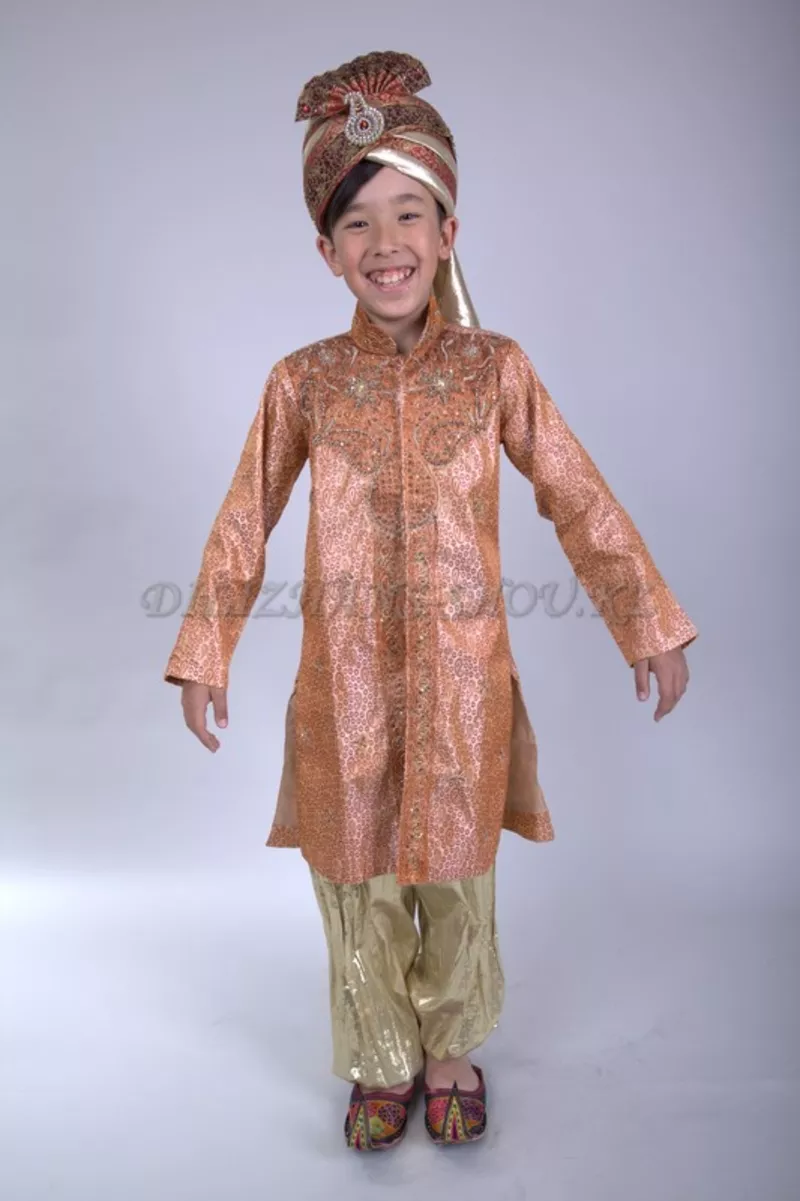 Индийские национальные костюмы для мальчиков на прокат в Алматы 3