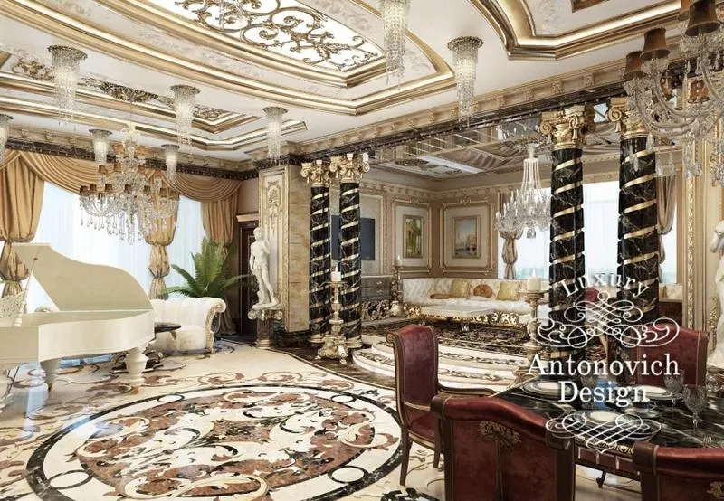 Дизайн дома Алматы в классическом стиле 2