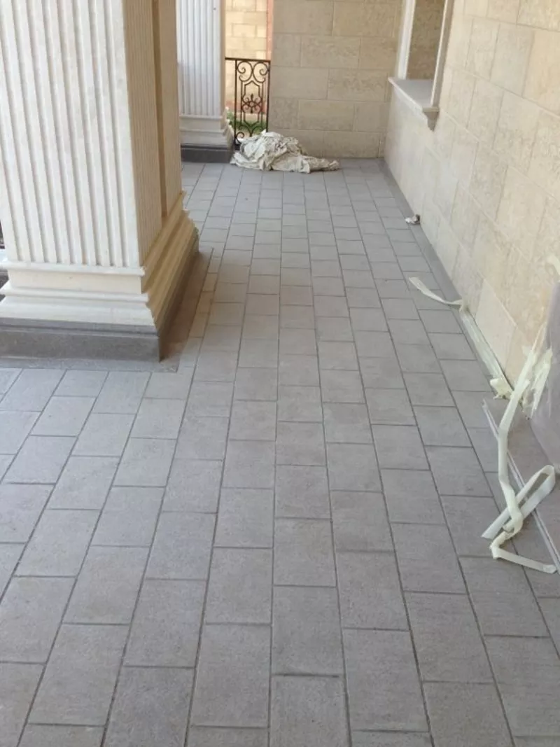 Брусчатка из натурального камня.Монтаж. 3