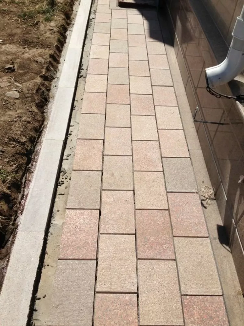Брусчатка из натурального камня.Монтаж. 4