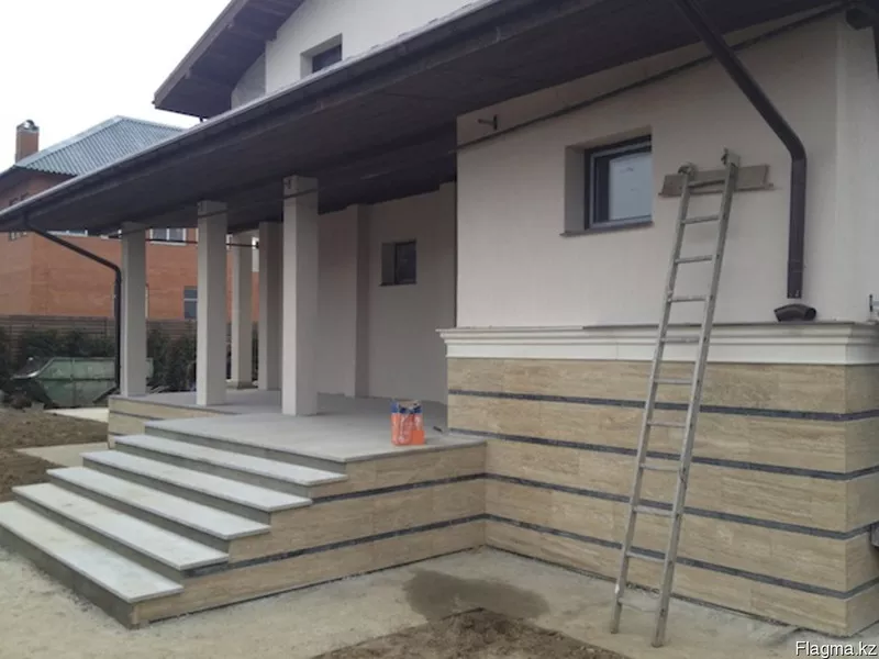 Монтаж травертина, гранита 3