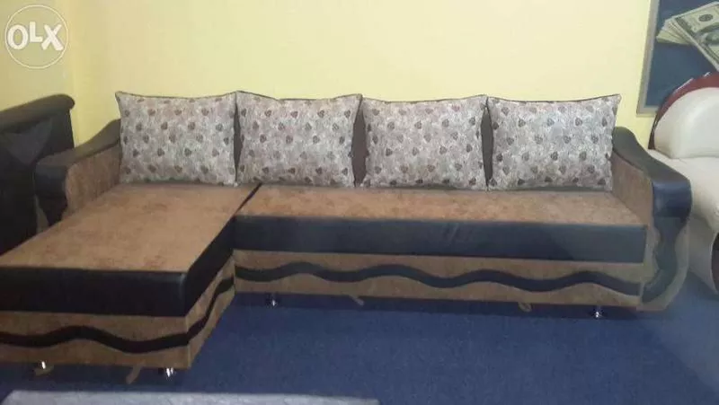 Угловой диван на пружинах 11