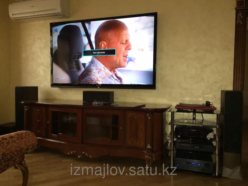 Установка монтаж телевизоров на стену в Алматы 5