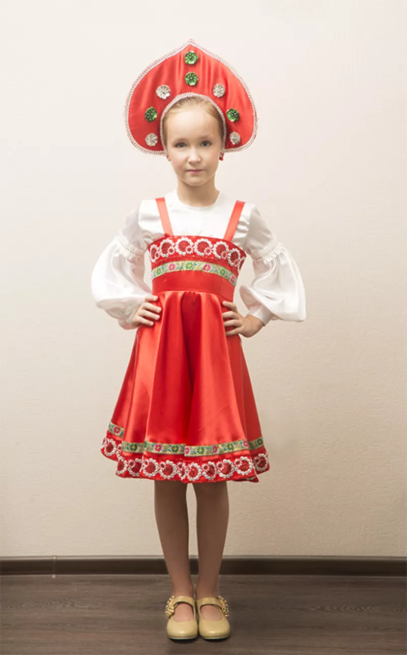 Детский русский народный костюм на 5-6 лет. Прокат