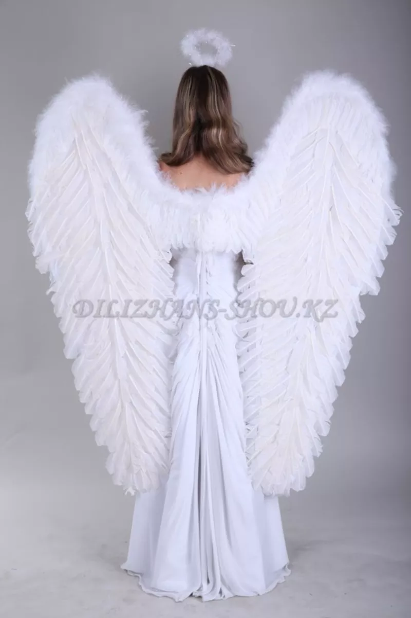 Большие перьевые крылья ангела в Алматы 2