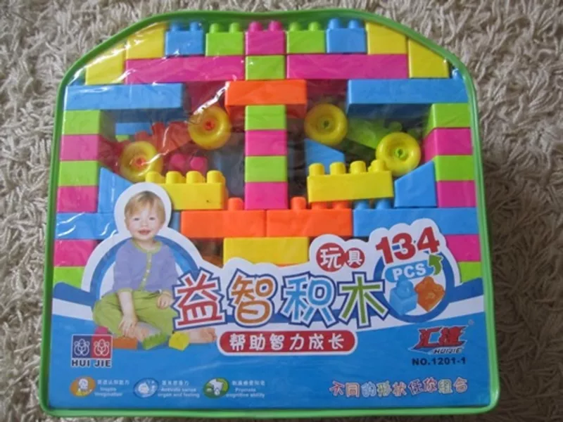 Конструктор детский пластик блоки 34268