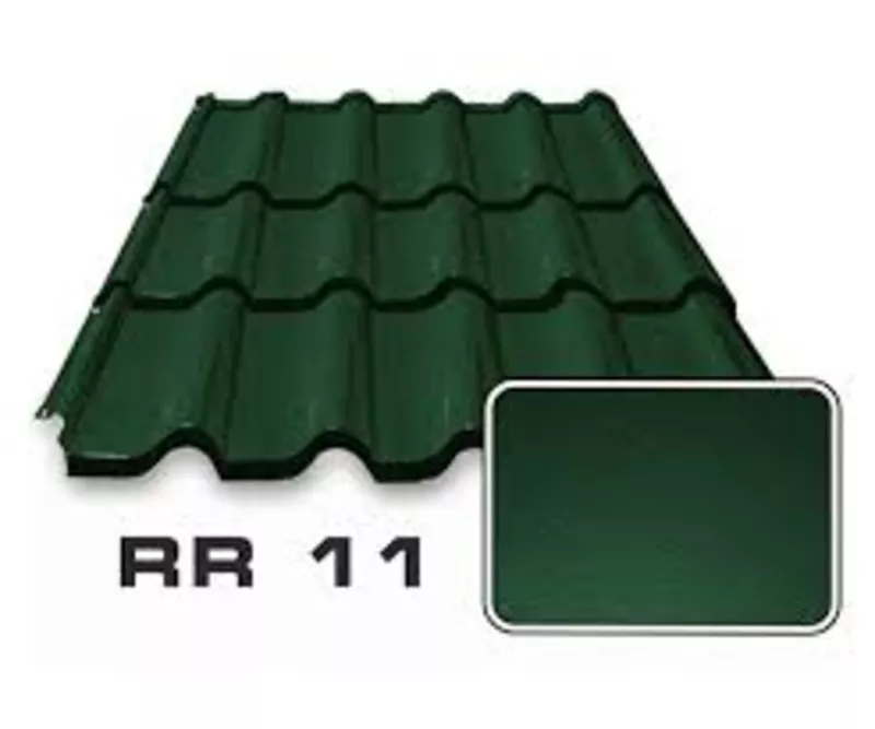 Металлочерепица из финской стали 0.5мм.матовая
