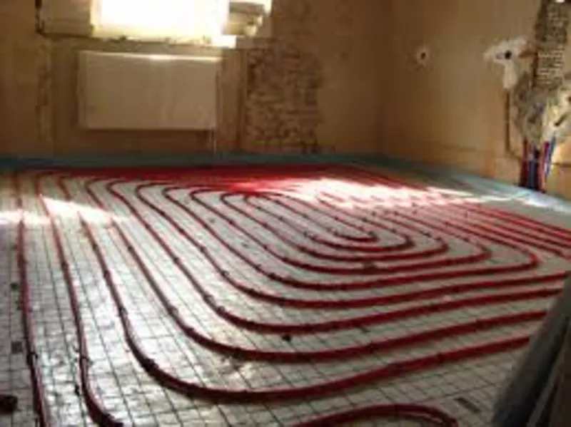 Укладка теплых полов.