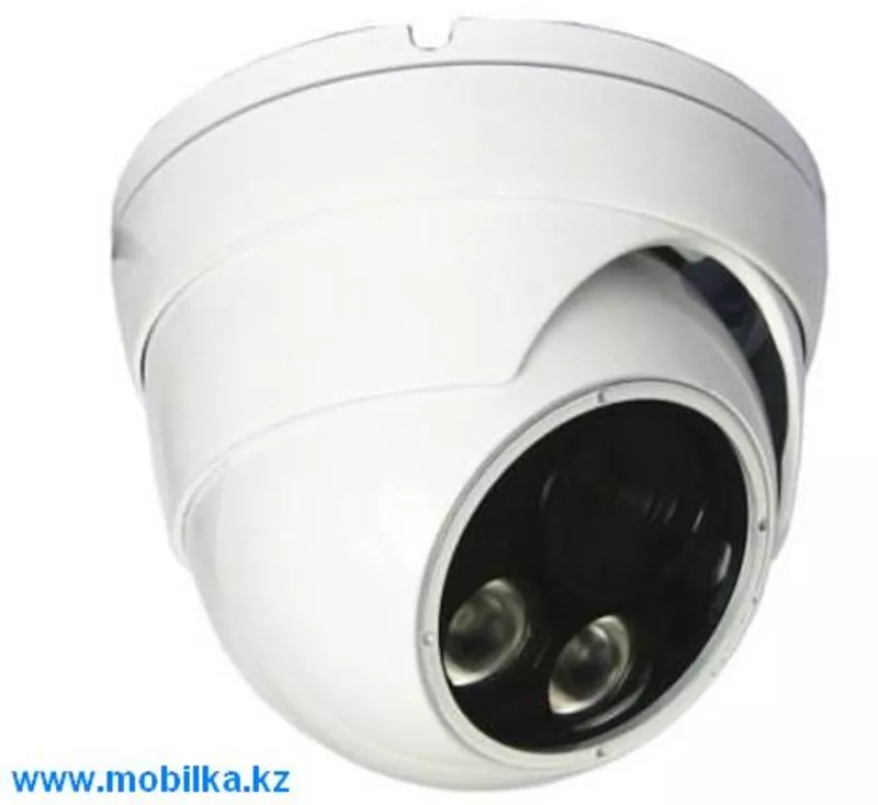 Купольная внутренняя AHD камера видеонаблюдения с ночной подсветкой