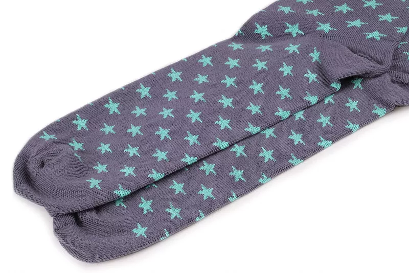  Носки Stars — Grey/Green — Socks’N’Roll 2