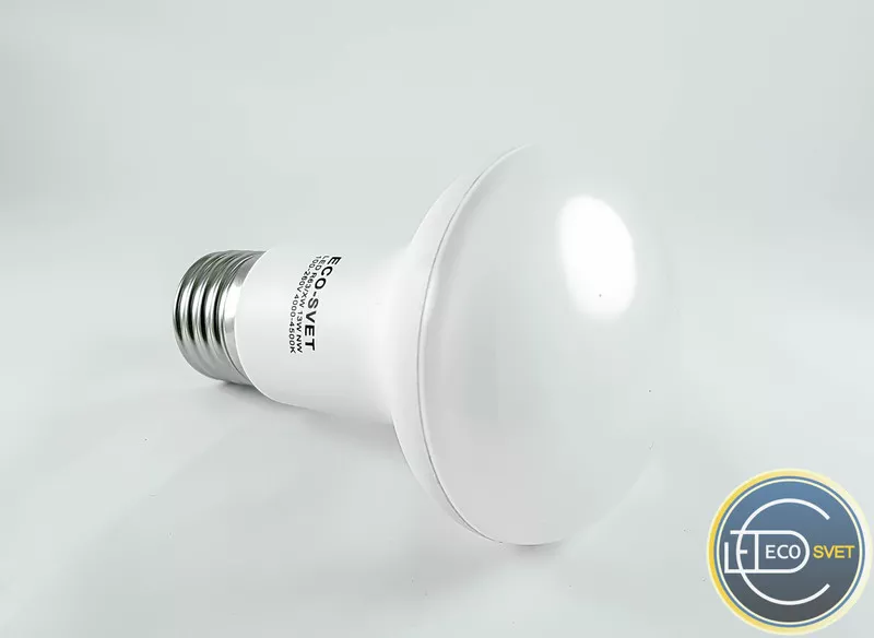 LED Светодиодная лампа R63 E27 13W Лед Экосвет 3