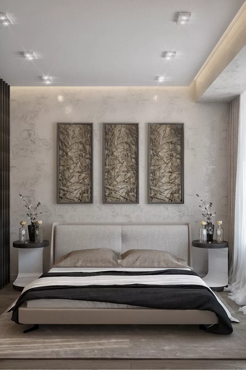 Дизайн интерьера спальни в Алматы 