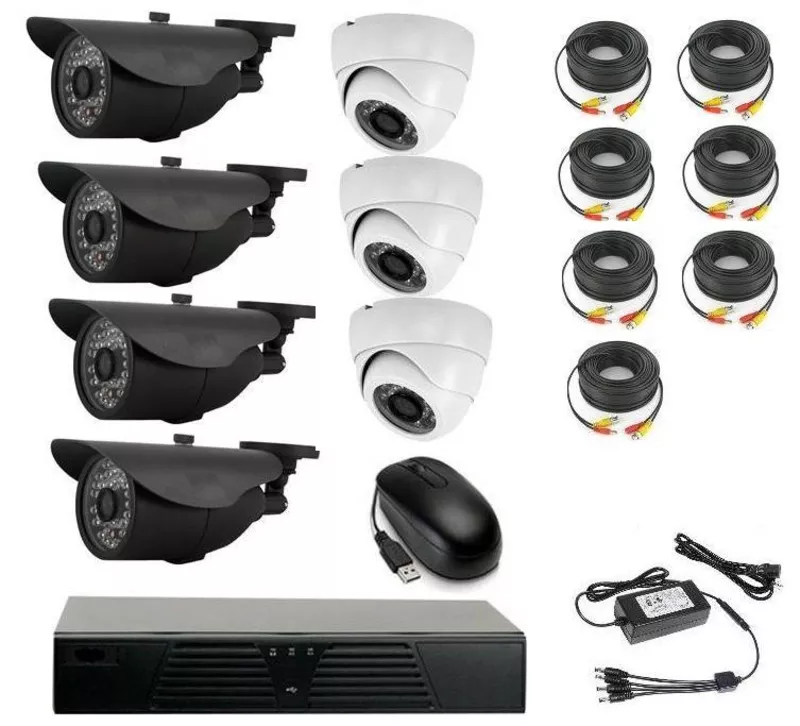 Продам комплект готового видеонаблюдения на 7 камер (Аналоговый)