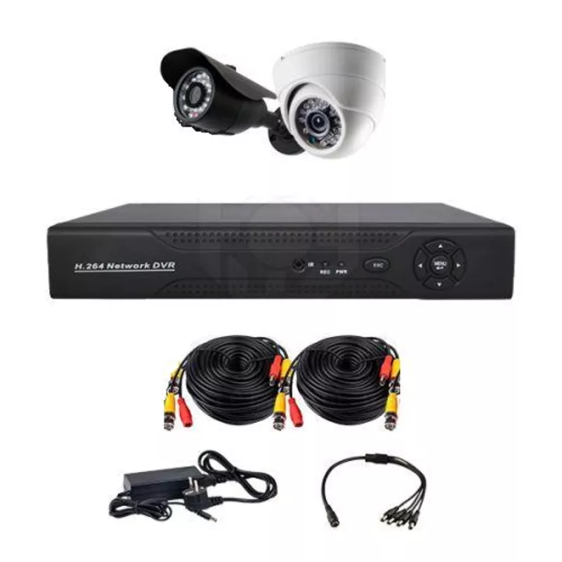 Продам комплект готового видеонаблюдения на 2 камеры (Аналоговый)...