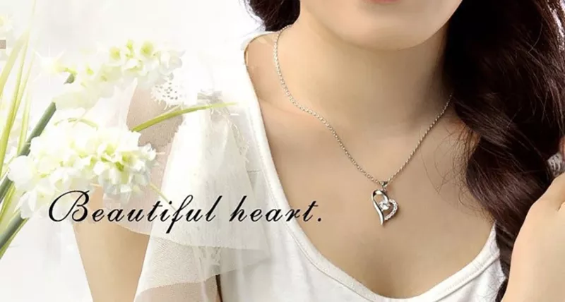 Продам серебряный ювелирные набор - Серьги + Ожерелье (Heart)
