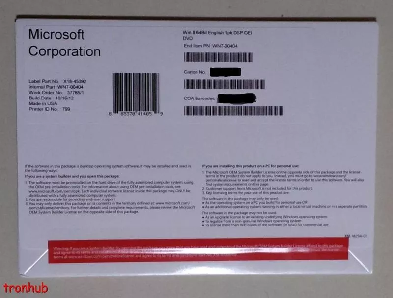  Microsoft Windows 8 Oem 32 bit 1p DSP OEI DVD