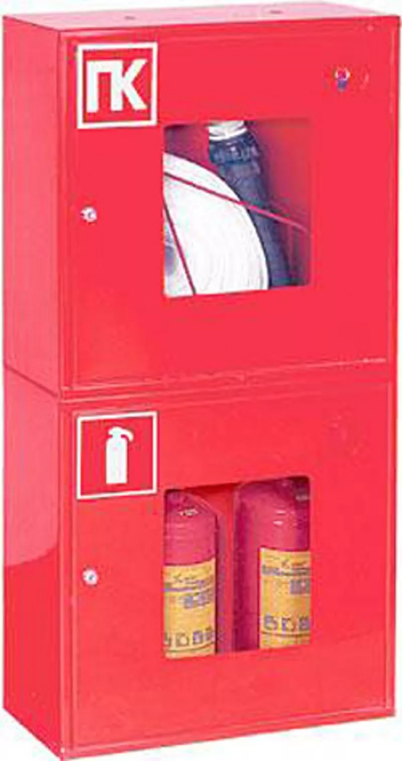 Шкаф пожарный для 1 рукава и 2х огнетушителей