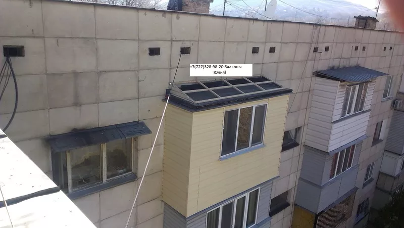 ремонт крыши балкона(балконного козырька) в Алматы,  Алматы
