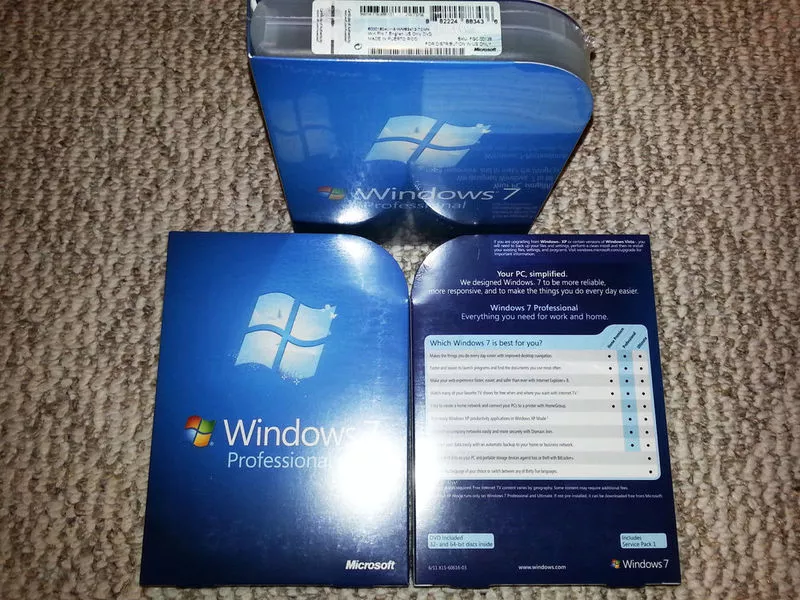 Microsoft Windows 7 pro rus Box 3264,  bt