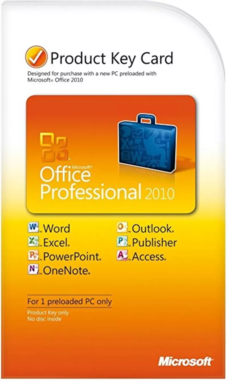 Microsoft office 2010 карта ключа
