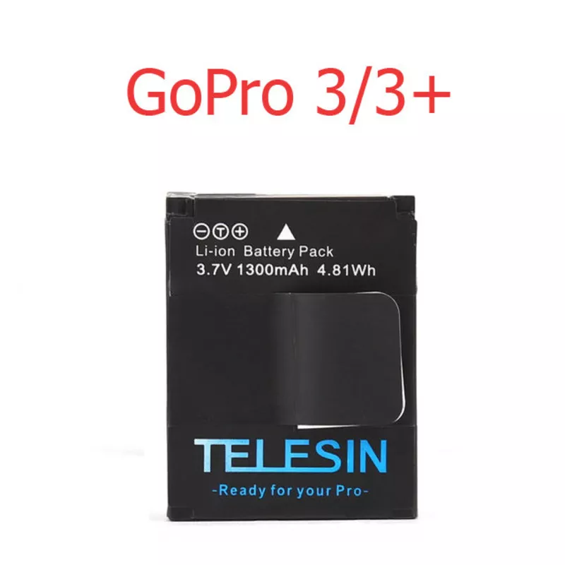 Продам аккумулятор для GoPro 3/3+ емкостью 1300мАч,  Telesin AHDBT-302