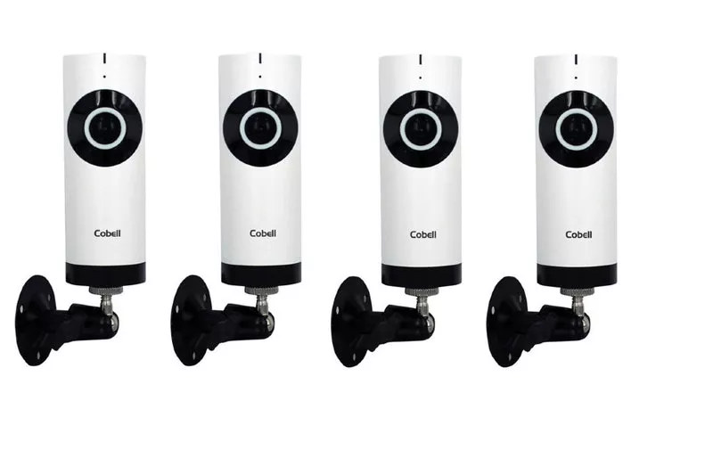 Продам охранный комплект из 4х беспроводных IP камер с углом обзора 18