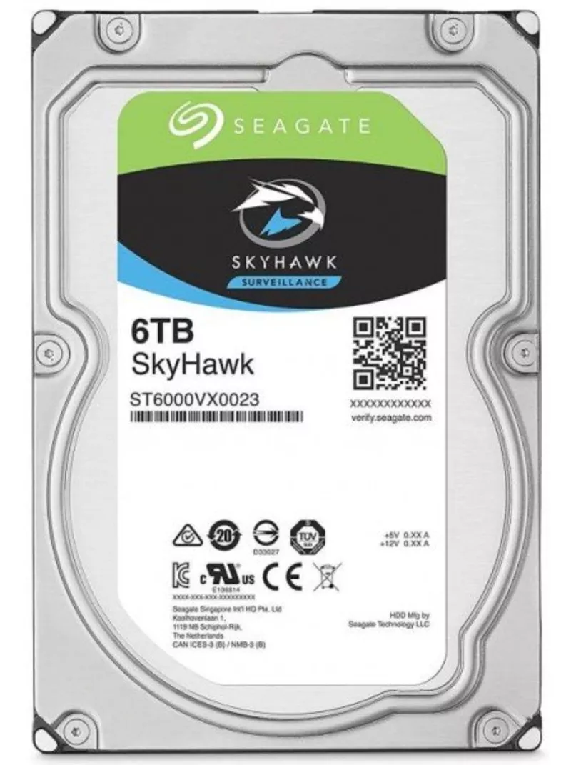 Продам жесткий диск HDD 6Тб Seagate SkyHawk ST6000VX0023