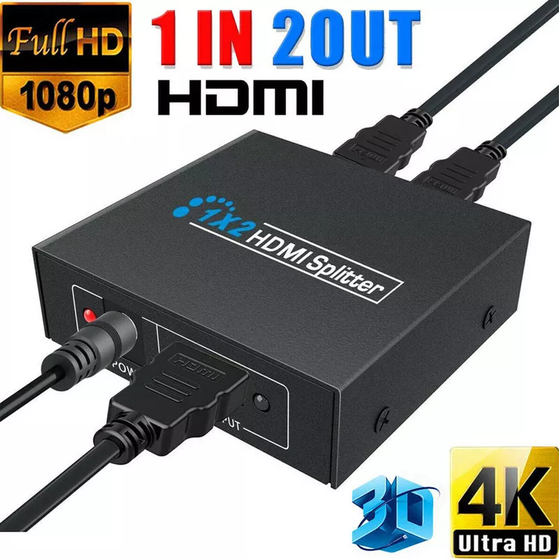 Продам активный HDMI сплиттер/резветвитель 1 вход,  2 выхода,  1x2 ver1.