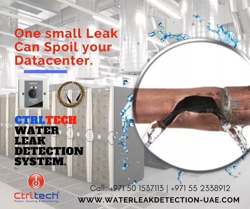 Water leak detection System for Server room and Datacenter. Leak detec