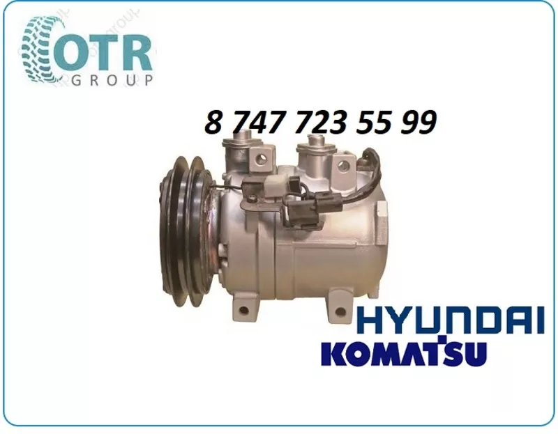 Компрессор кондиционера на экскаватор Hyundai 11N6-90040 2