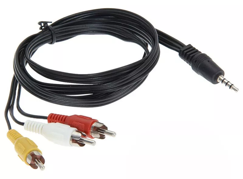 Продам AV – 3RCA (тюльпан) кабель 1, 5м для подключения различных видео