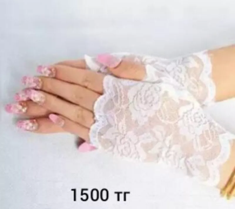 Женские ажурные перчатки  4