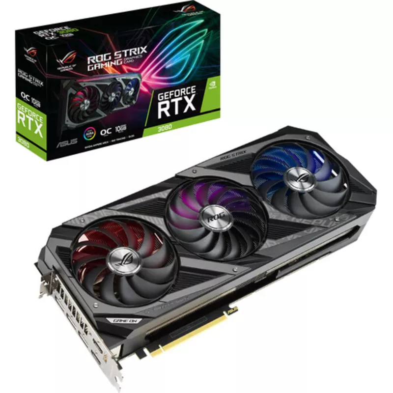 ASUS GeForce RTX 3080 Republic of Gamers Strix Gaming OC Graphics Card