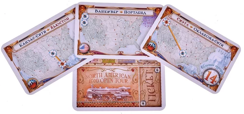 Ticket to Ride Америка. 1910. дополнение 2