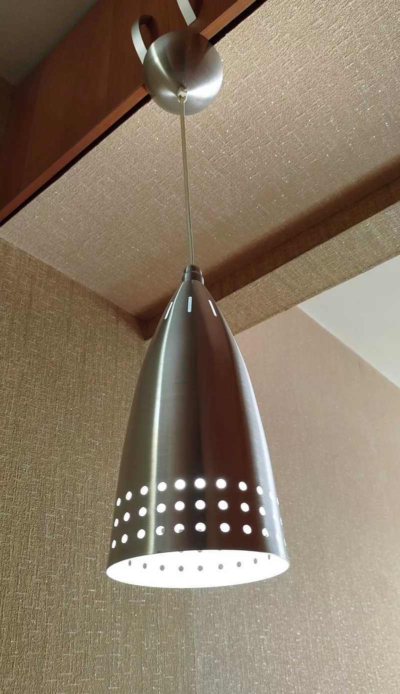 Люстра - Подвесной светильник с алюминиевым плафоном б/у,  3 шт.